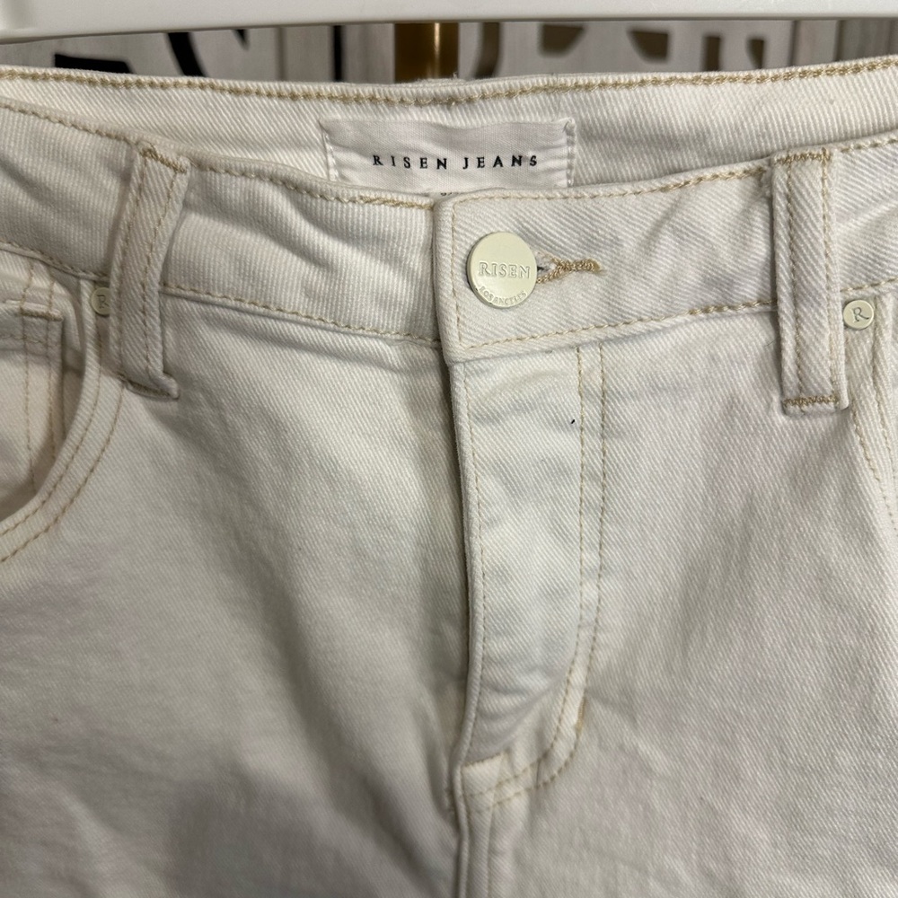 ⛔️Size 9/29 white wide legged jeans - Picture 4 of 8